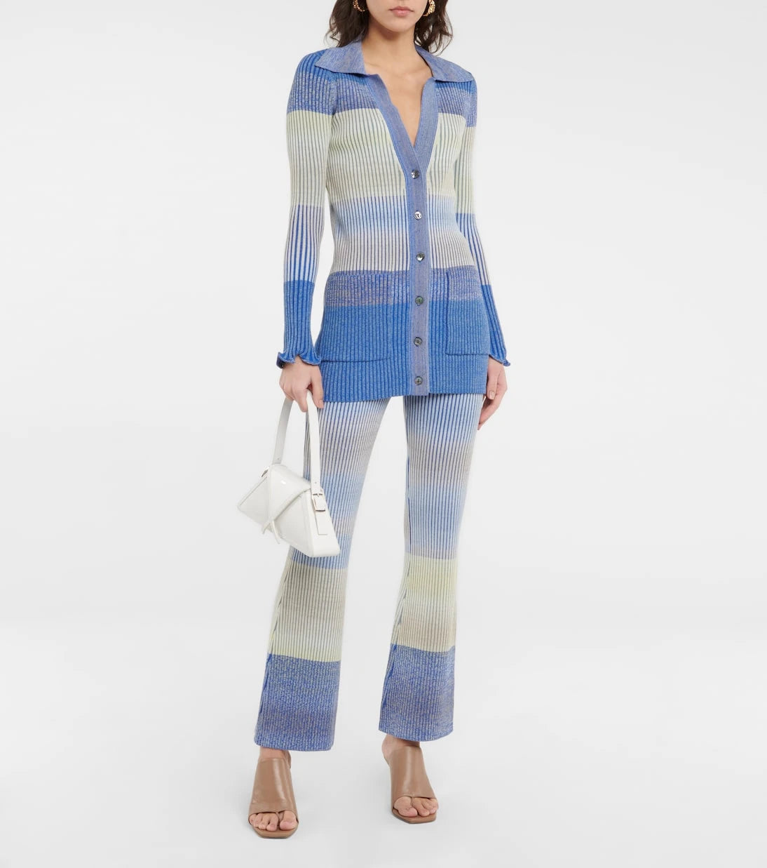 Simkhai - Havyn striped cotton-blend pants