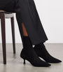Stuart Weitzman Black Suede Naomi Ankle Boots 50