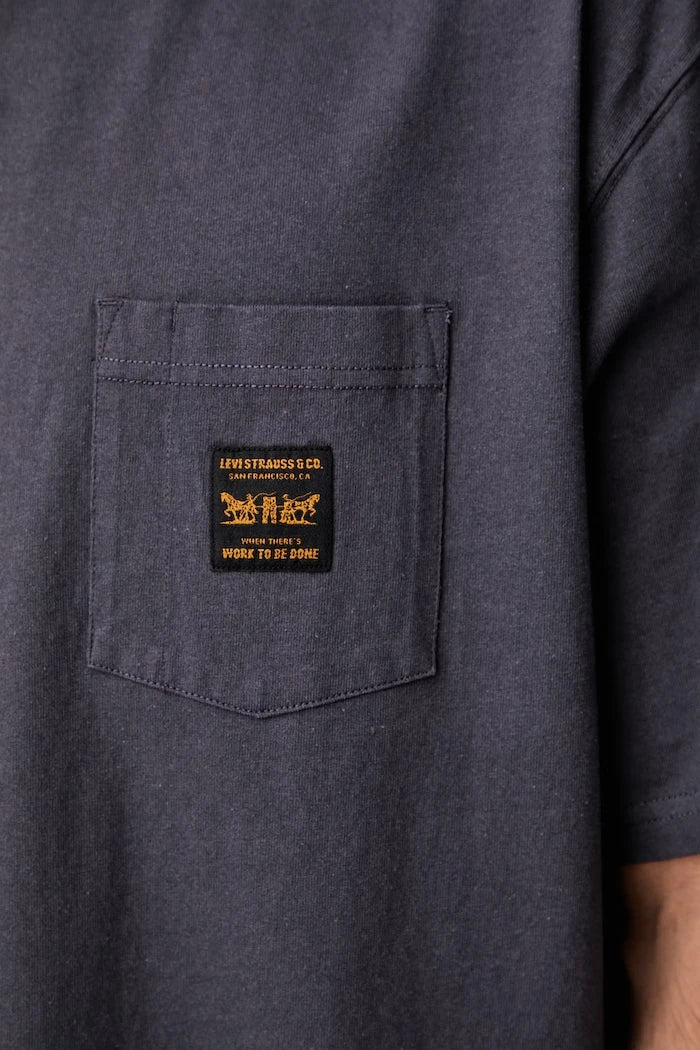Levi's pamuklu erkek SS WORKWEAR PKT tişört
