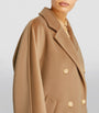 Max Mara Beige Wool-Cashmere Rebus Coat