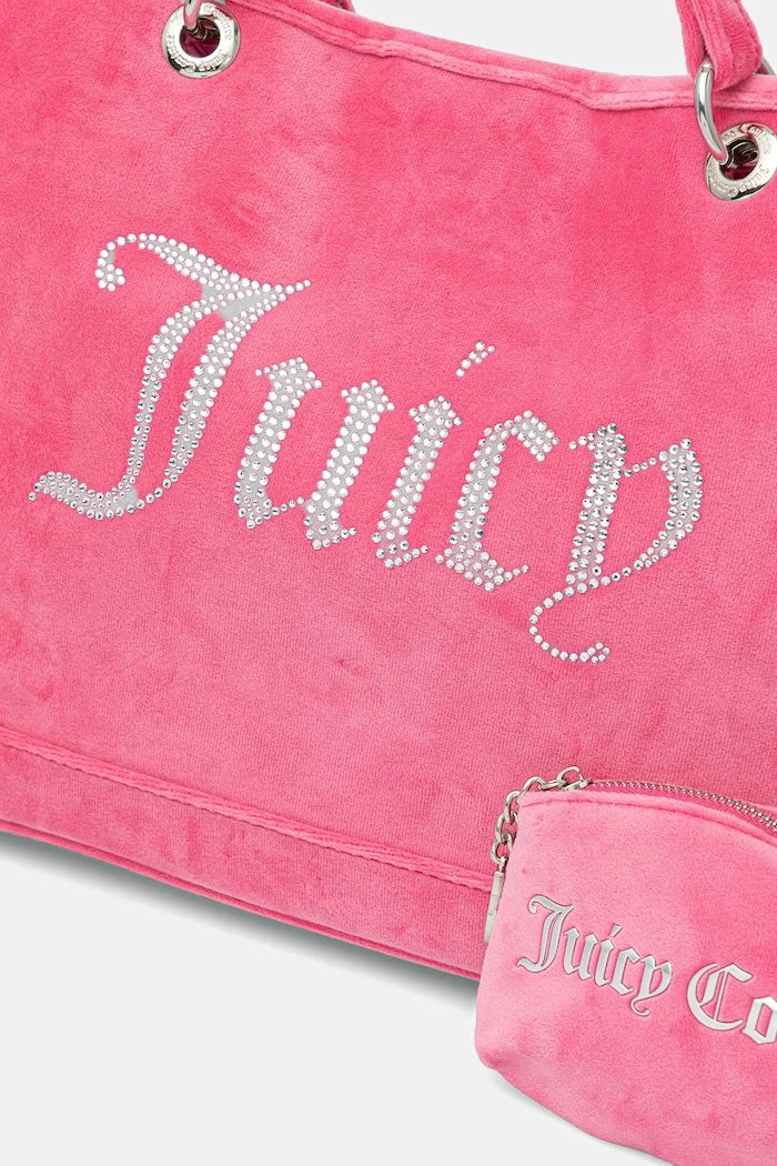 Juicy Couture kadın kadife tote çanta Kimberly