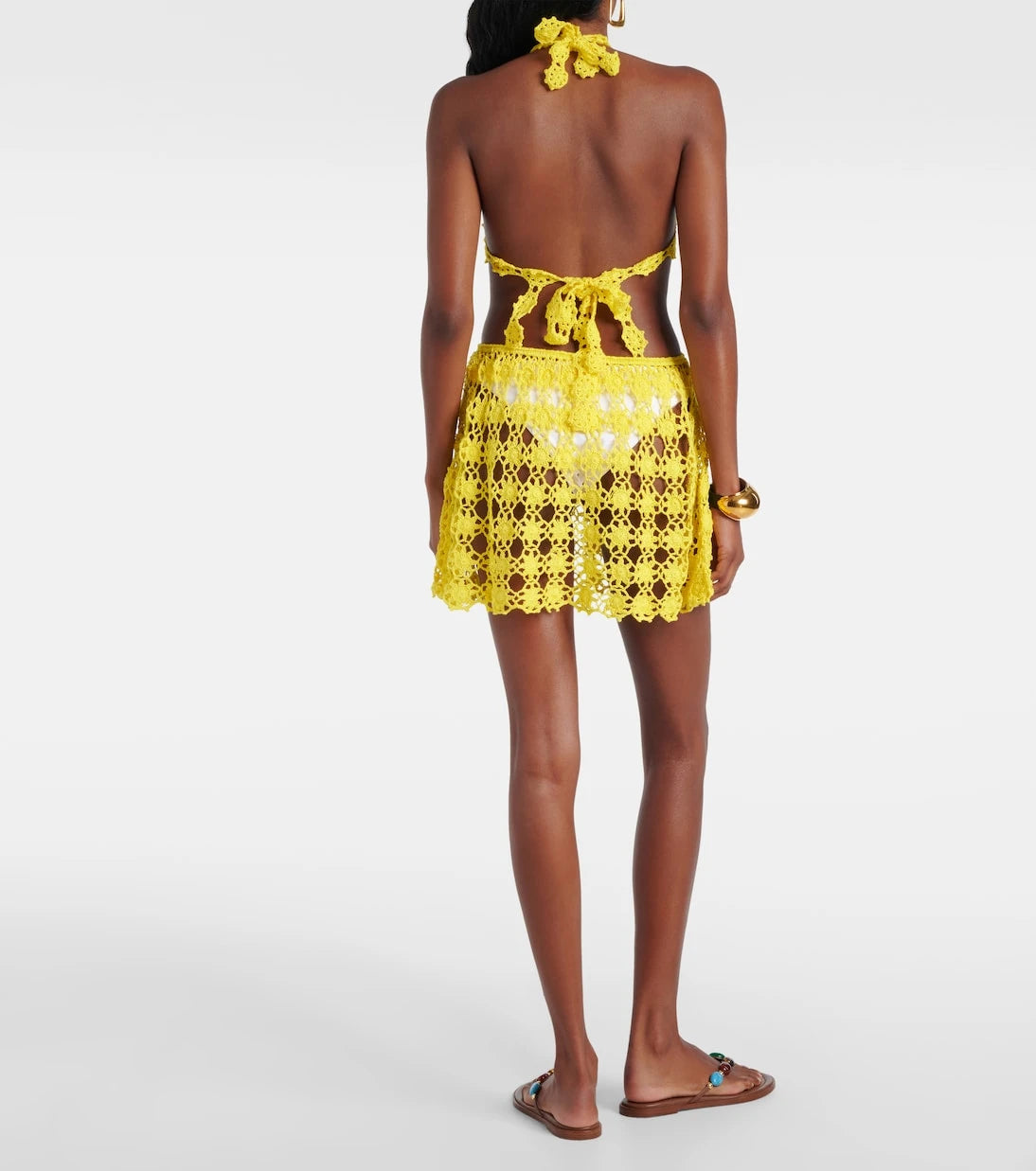 Anna Kosturova - Ibiza crochet cotton minidress