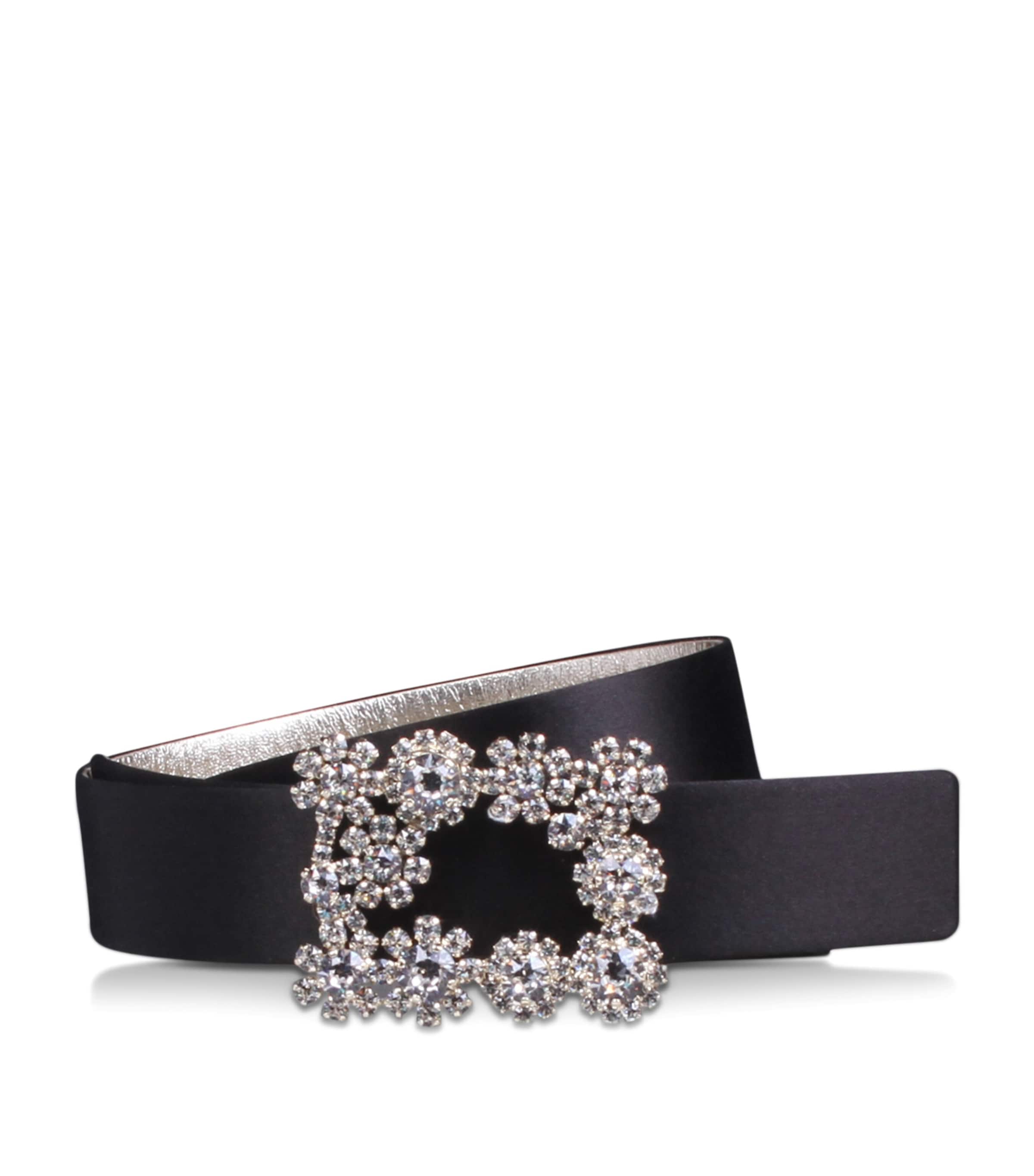 Black Satin Efflorescence Belt