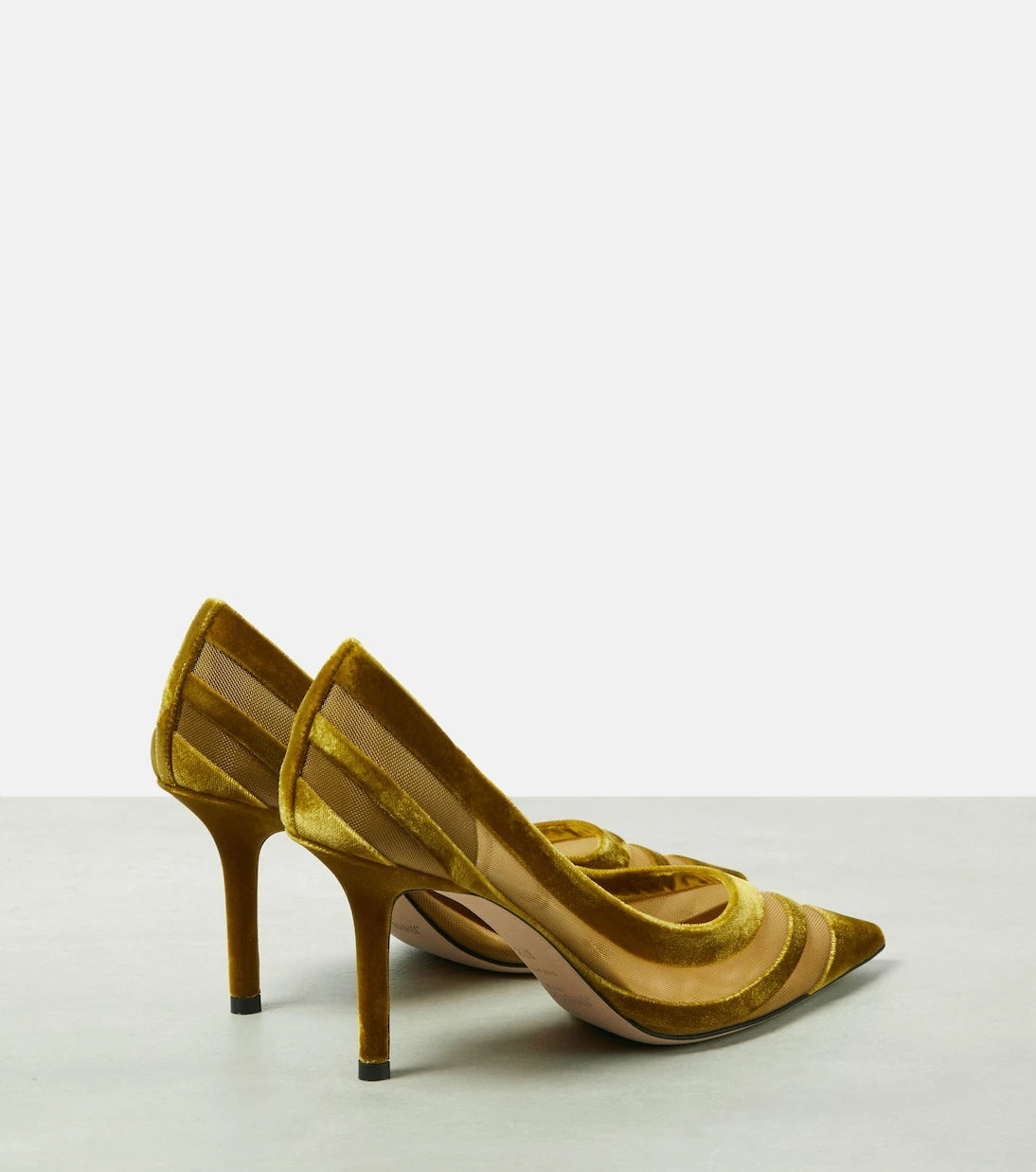 Jimmy Choo - Love 85 velvet-trimmed pumps