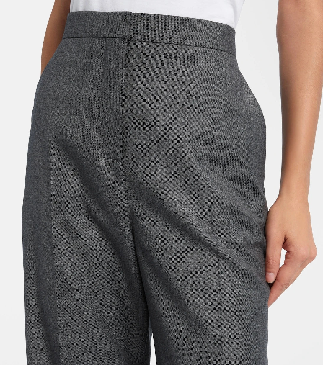 Givenchy - High-rise wool straight pants