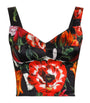 Dolce & Gabbana Multi Flower Print Bustier Top