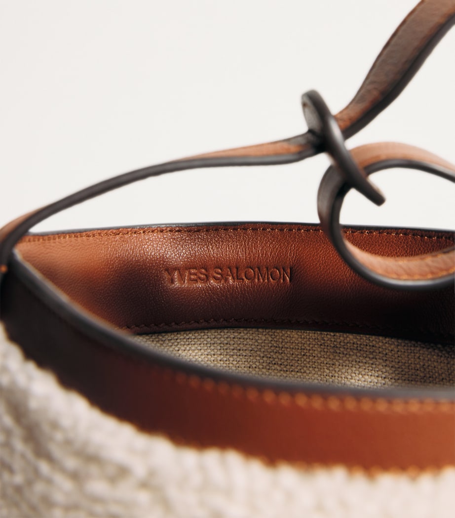 Multi Shearling-Leather Bucket Bag