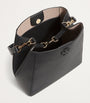 Black Small Leather McGraw Bucket Bag