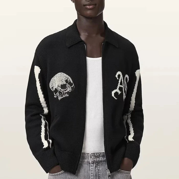 AllSaints жилетка мъжка от памук ADRIAN
