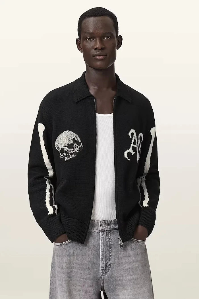 AllSaints жилетка мъжка от памук ADRIAN