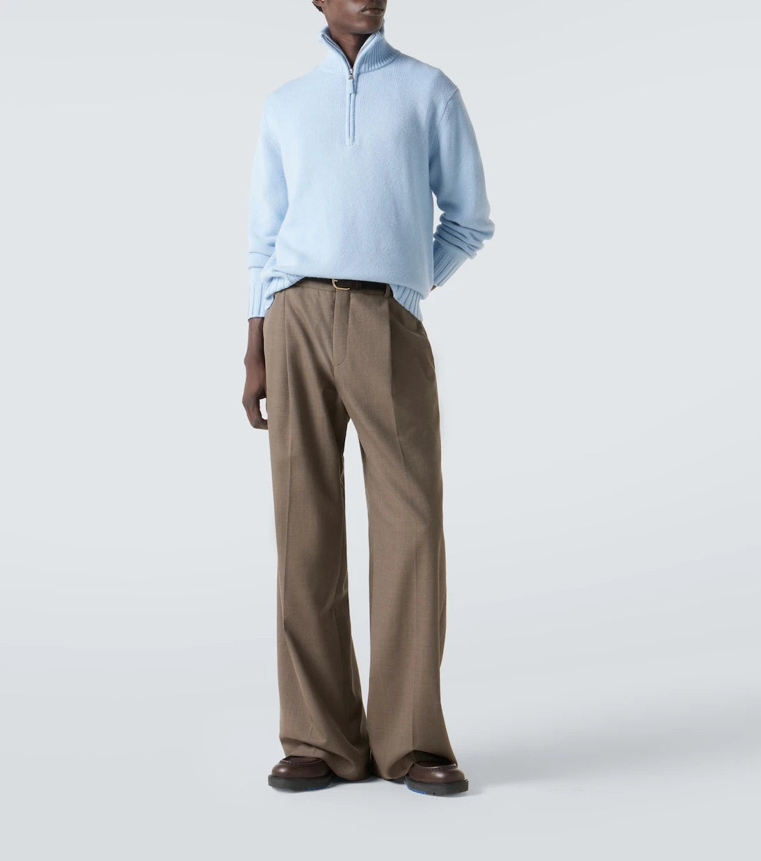 Allude - Cashmere half-zip sweater