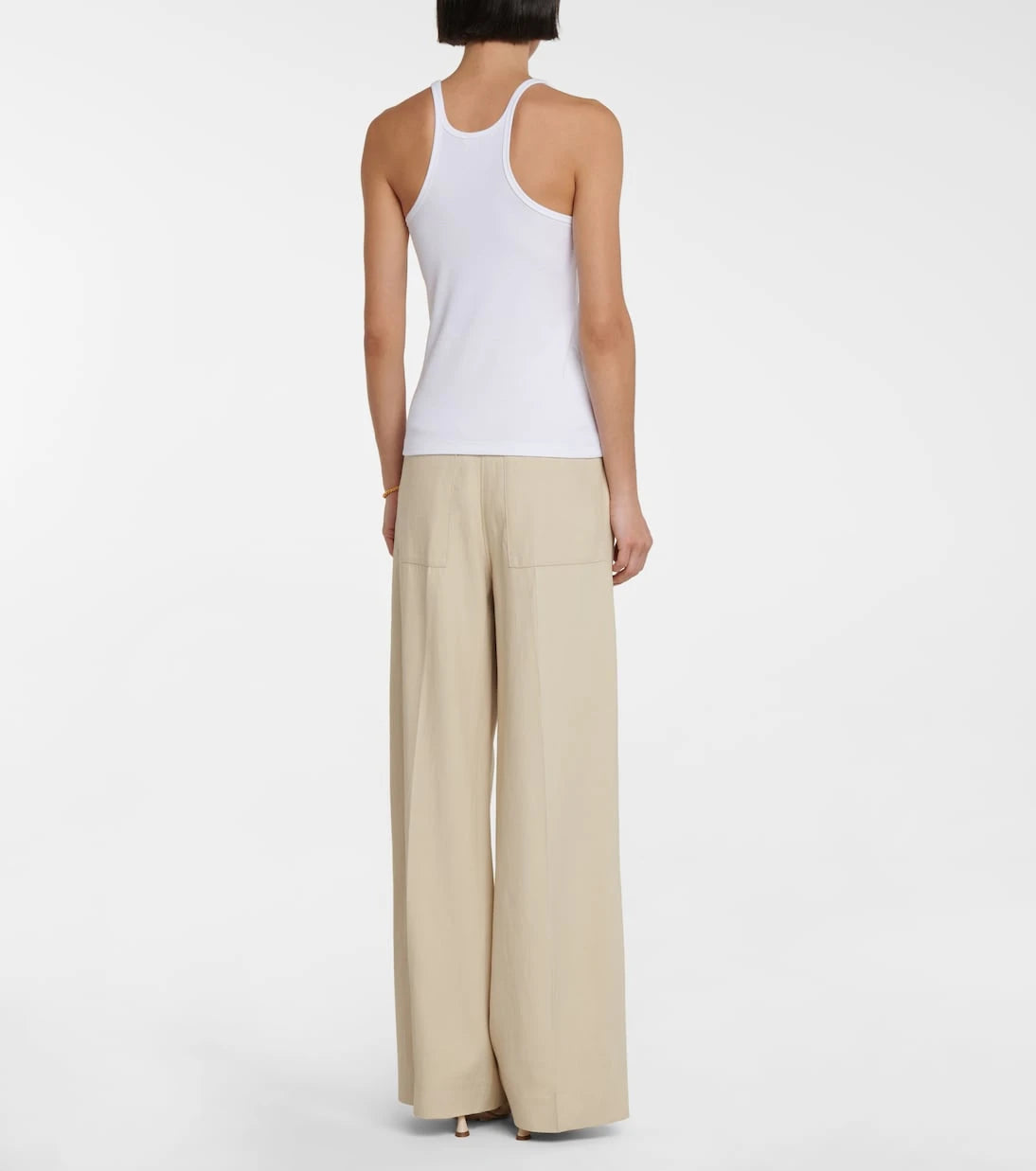 Toteme - Cotton-blend racerback tank top