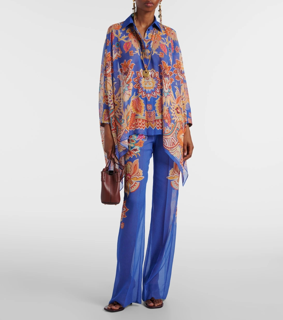 Etro - Printed poncho