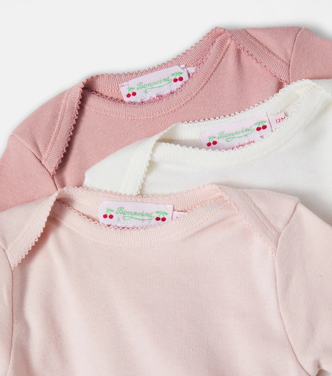 Bonpoint - Baby set of 3 cotton bodysuits