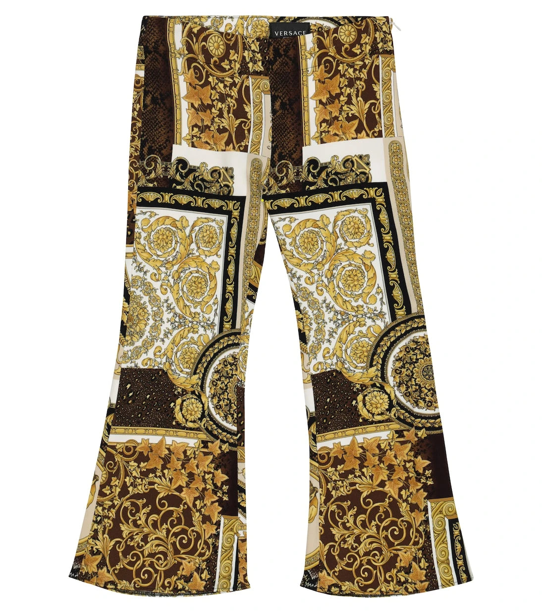 Versace Kids - Barocco Patchwork flared pants
