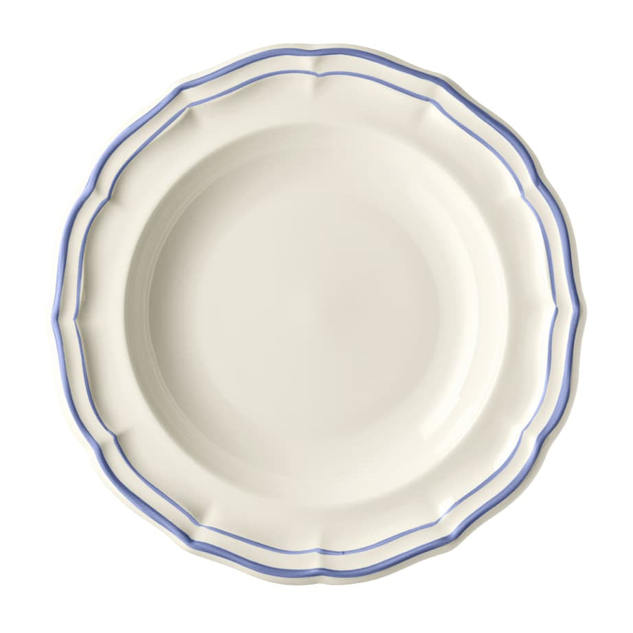 Set of 4 Filet Bleu Soup Plates