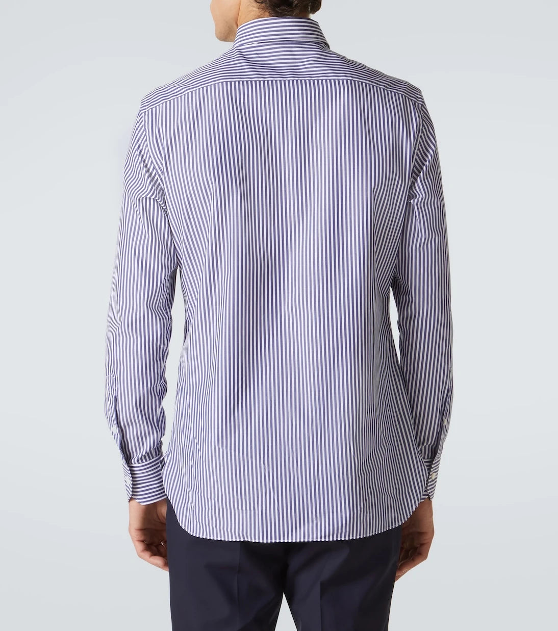 Zegna - قميص قطني مخطط