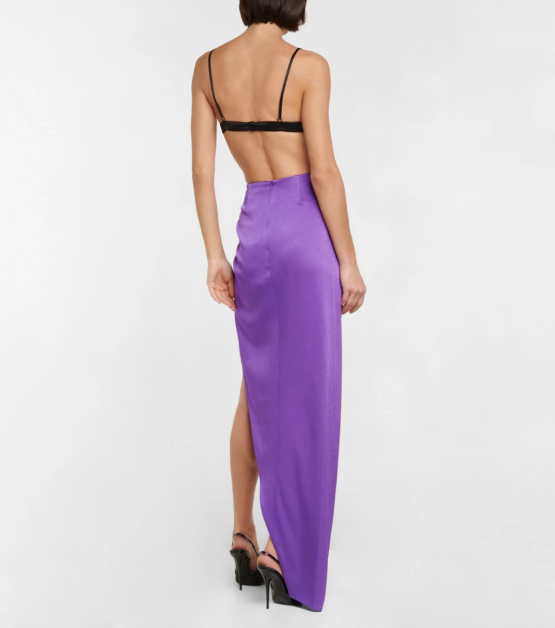 Alex Perry - Ridley draped satin maxi skirt