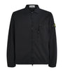 Stone Island Black Stretch-Supima Cotton Twill Overshirt