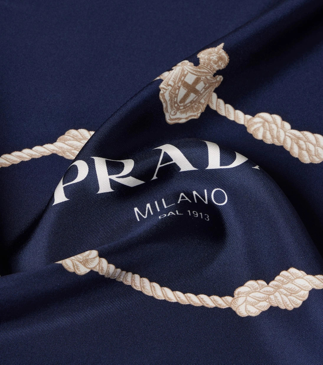 Prada - Printed silk twill scarf