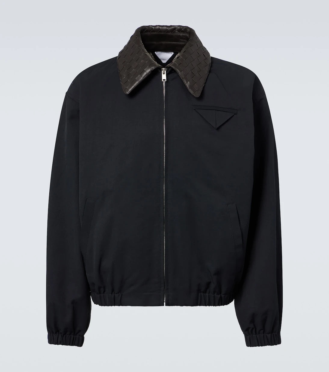 Bottega Veneta - Intrecciato leather-trimmed canvas blouson