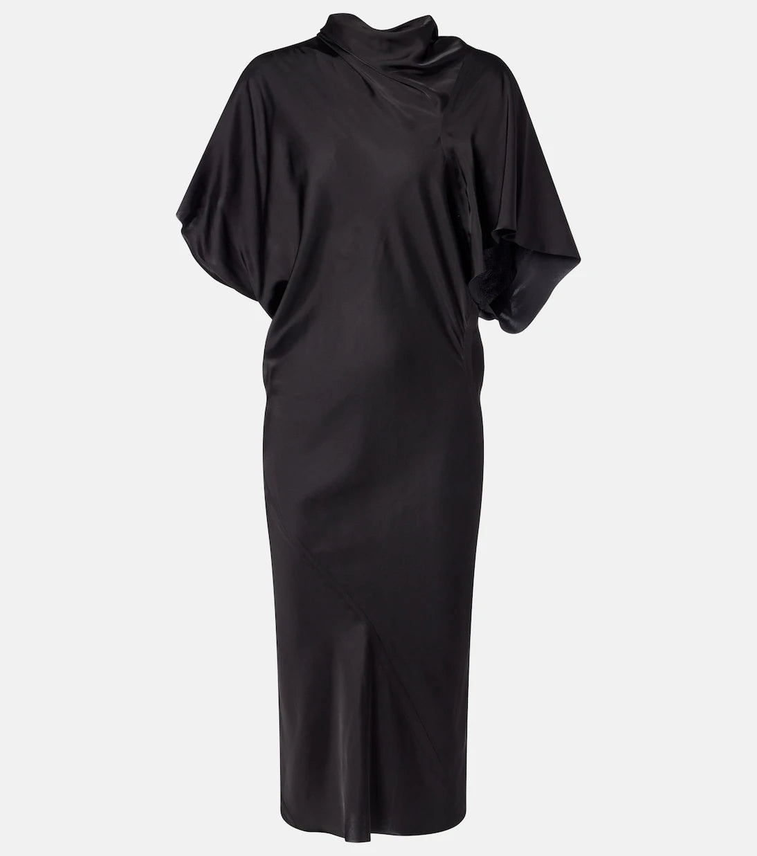 Rick Owens - Seb draped charmeuse midi dress