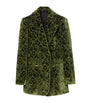Green Velvet Damask Baroque Blazer