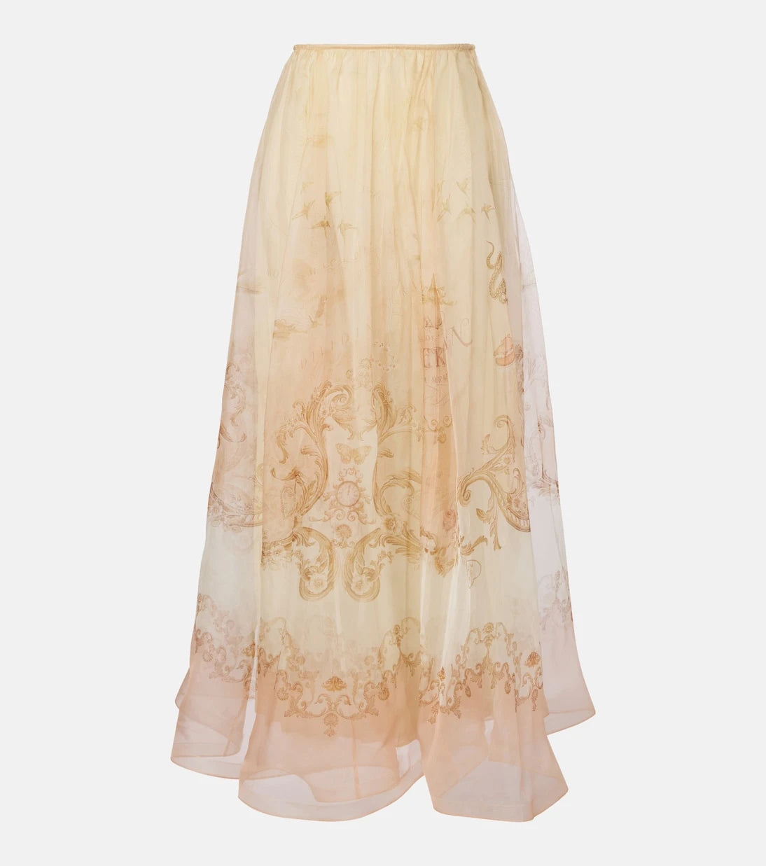 Zimmermann - Hypnotic silk organza maxi skirt