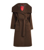 MAX&Co. Brown Wool-Cashmere Wrap Coat