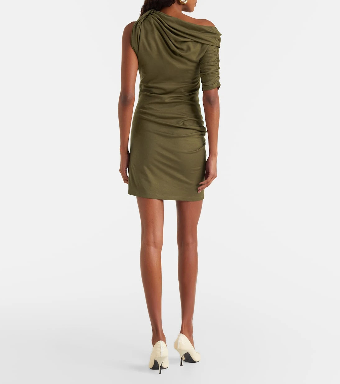 Jacquemus - Draped cotton and silk minidress