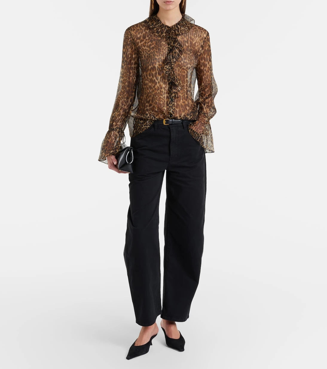 Nili Lotan - Cecily leopard-print silk-blend blouse