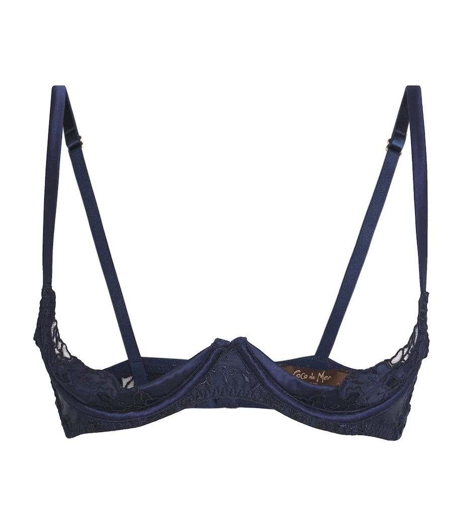 Coco De Mer Navy Arella Quarter-Cup Bra