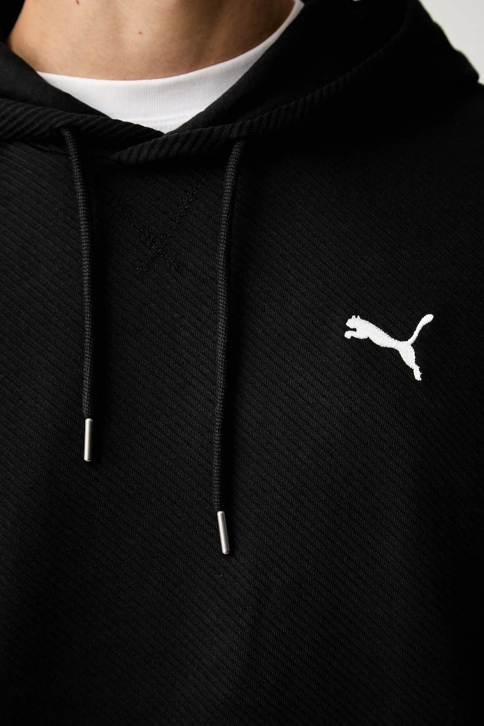 Puma erkek kapüşonlu pamuklu sweatshirt Essentials Elevated