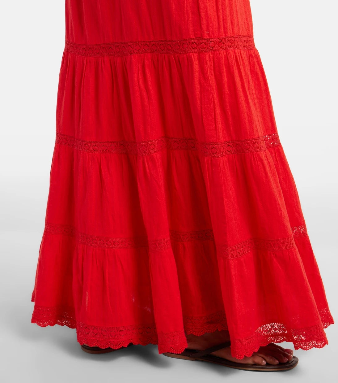 Melissa Odabash - Marley crochet-trimmed cotton maxi skirt