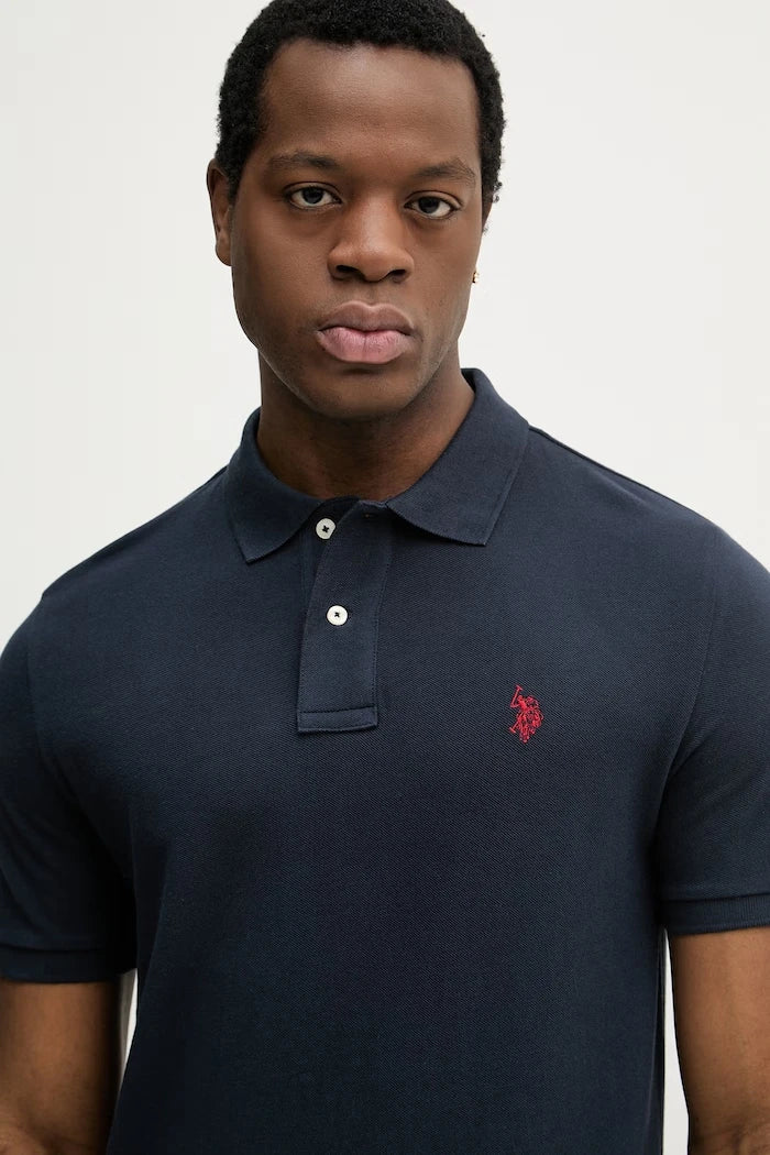 U.S. Polo Assn. Erkek Pamuklu Polo Tişört DHM PIQUE