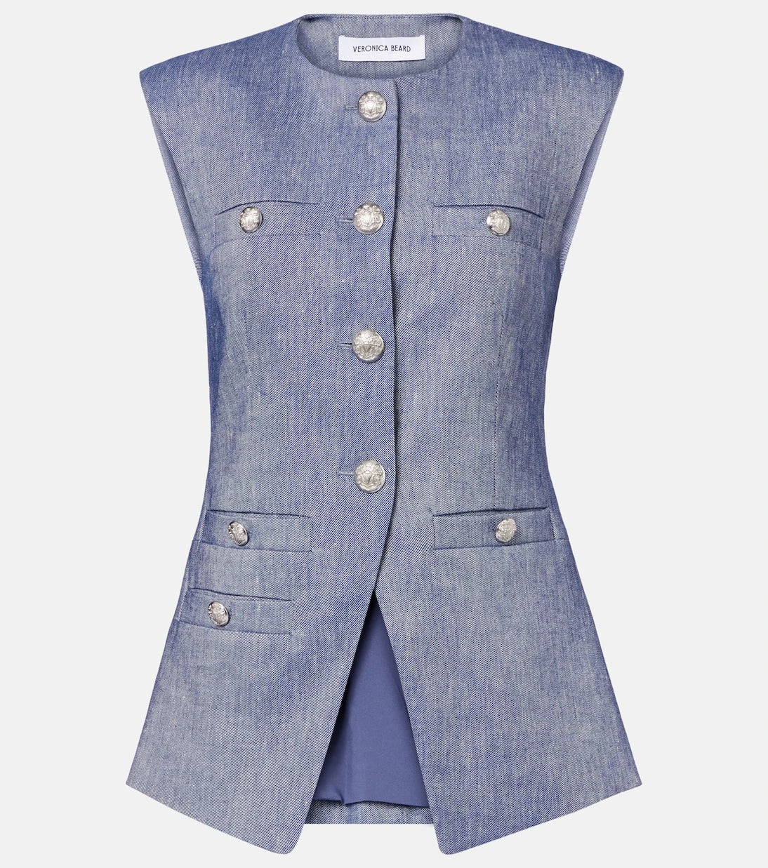 Veronica Beard - Tamara linen-blend vest