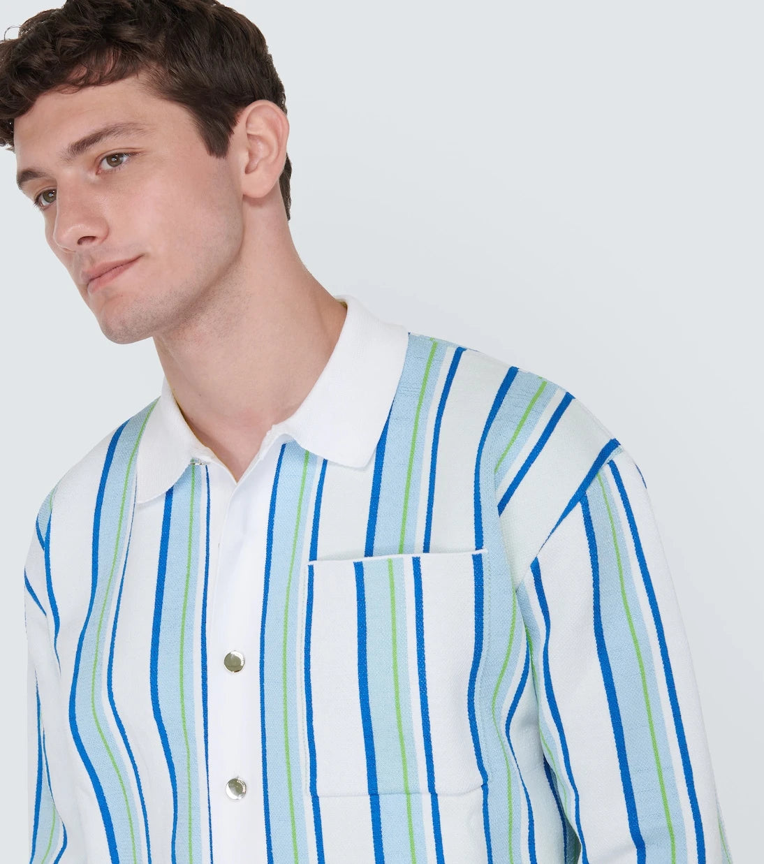Jacquemus - La Chemise Maille Polo striped shirt