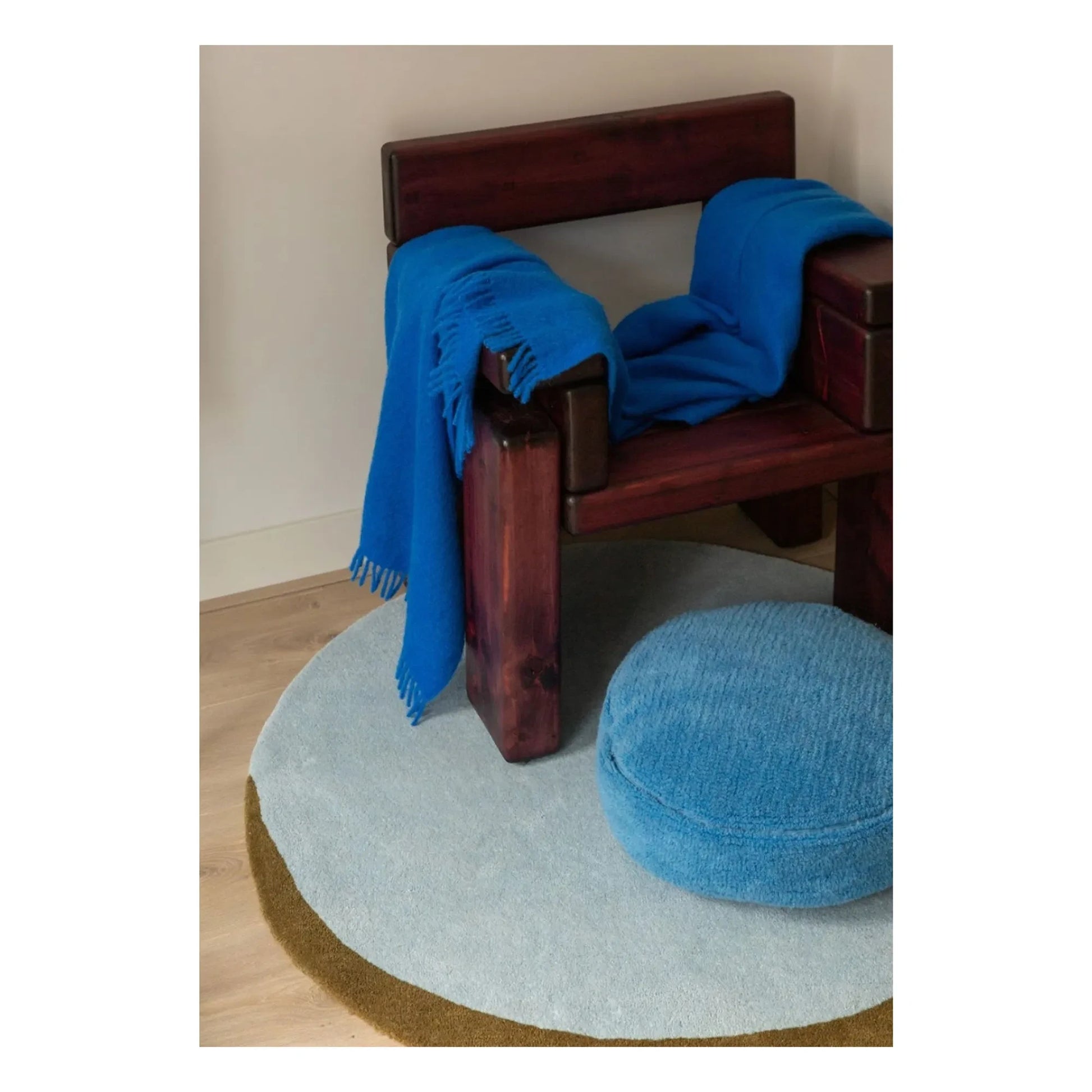 Suite 702 - Cloud mohair throw | Cobalt