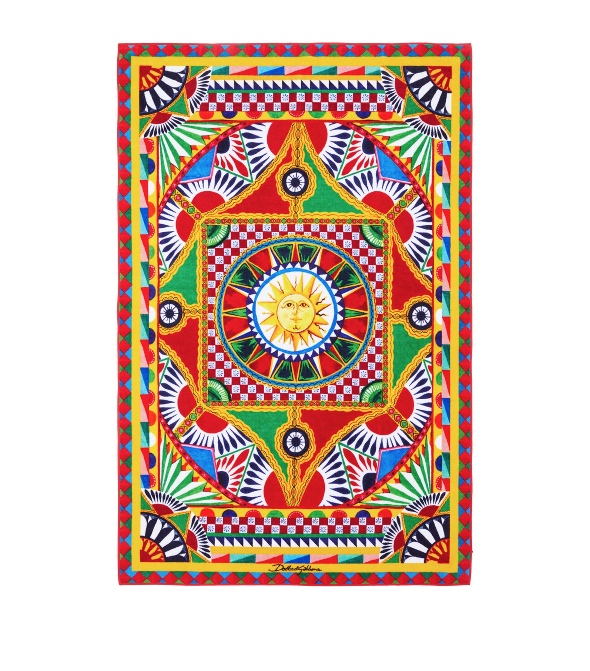 Dolce & Gabbana Casa Carretto Siciliano Bath Towel (100cm x 150cm)