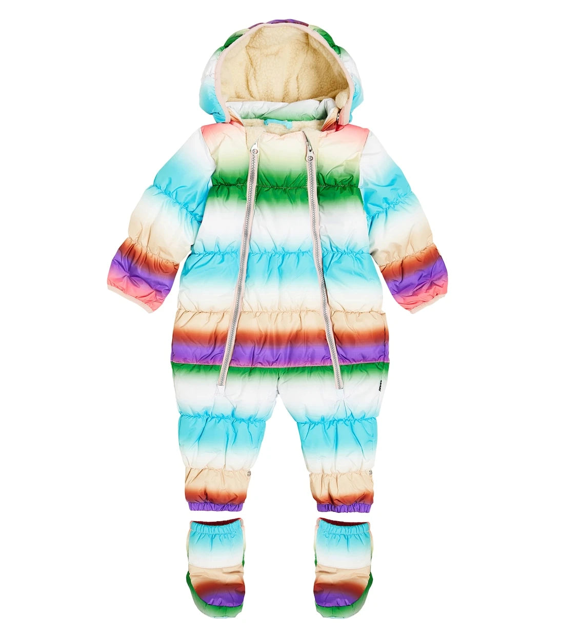 Molo - Baby Hebe striped snowsuit