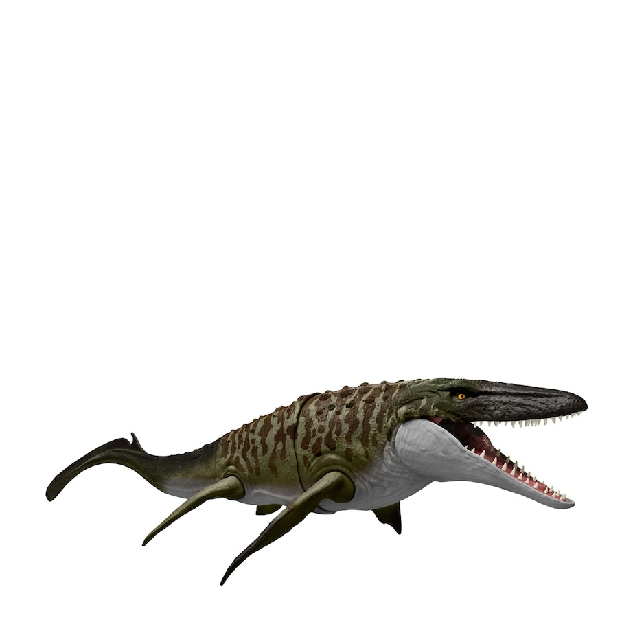 Jurassic World Bite N Blast Mosasaurus Action Figure and Mini Dilophosaurus Toy