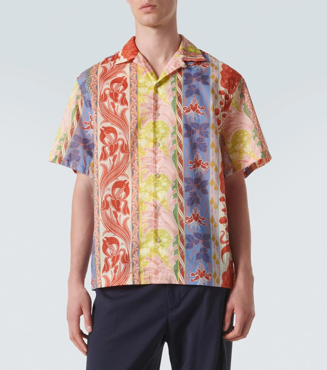 Etro - قميص بولينج قطني مطبوع