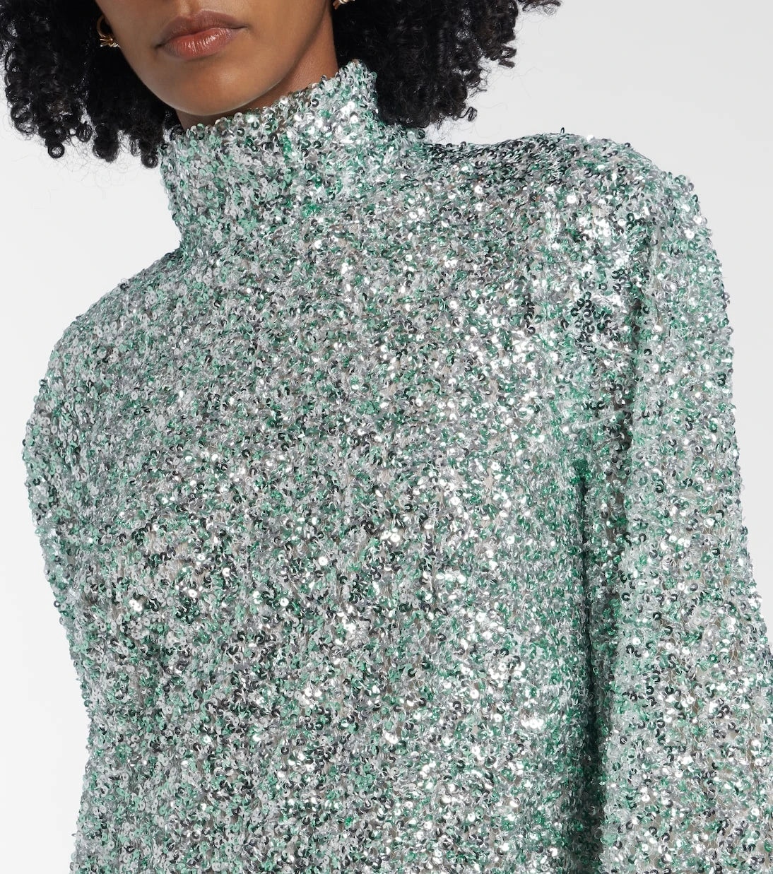 Taller Marmo - Gina sequined feather-trimmed minidress