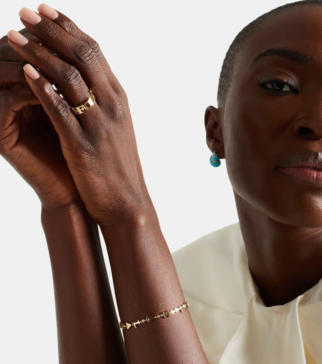 Yvonne Léon - À La Folie 9kt gold ring with diamonds