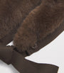 Brown Faux Fur Hood Trim