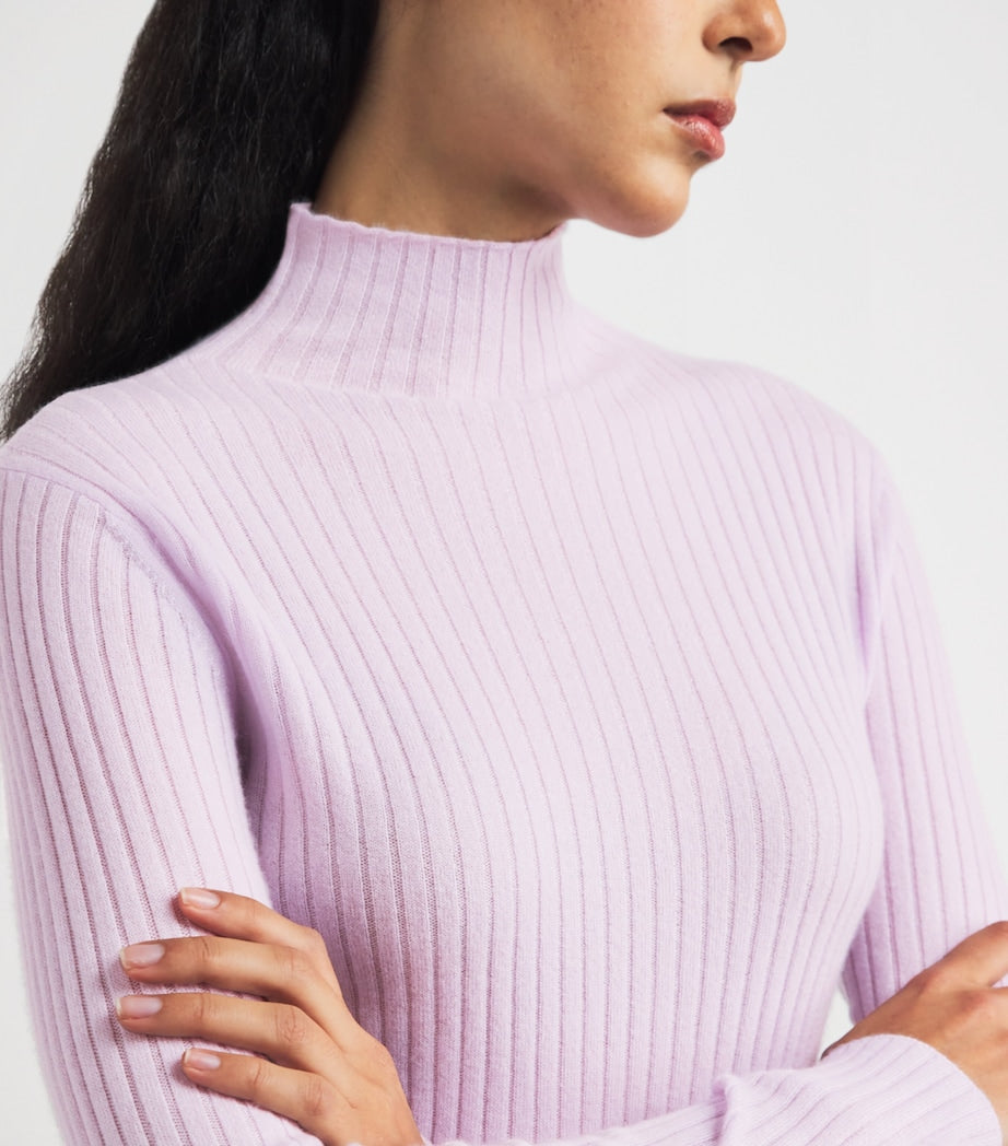 arch 4 Purple Cashmere High-Neck Ariana Top