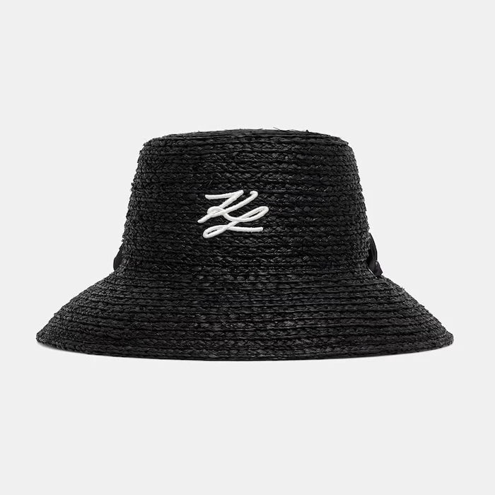 Karl Lagerfeld сламена шапка дамска K/AUTOGRAPH