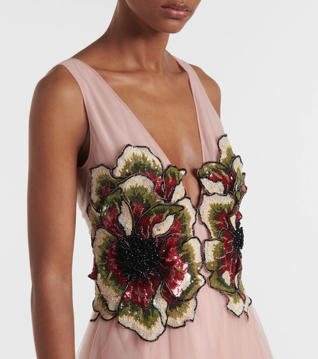 Costarellos - Arion sequined tulle gown