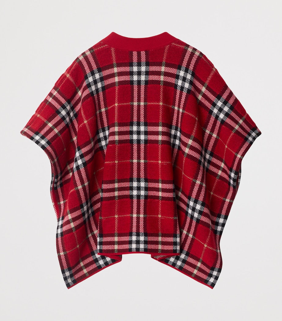 Wool Check Cape (3-14 Years)