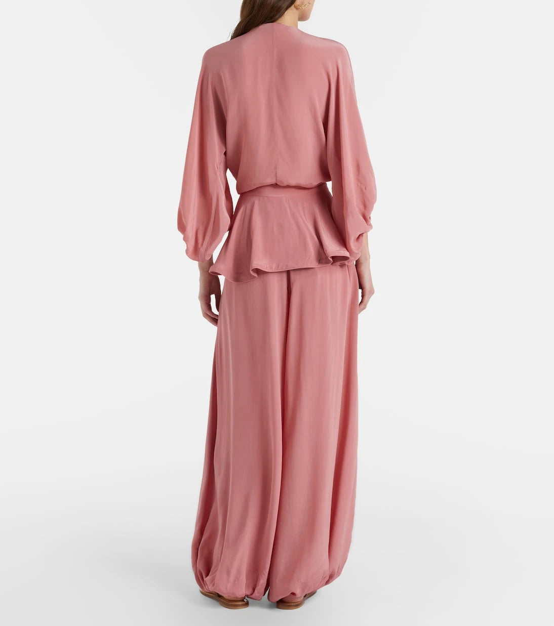 Adriana Degreas - Solid Peplum balloon pants